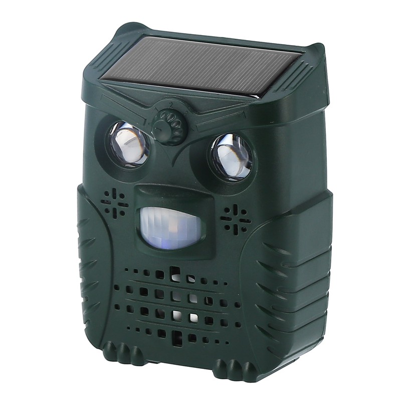 4‑Gears Solar Animal Repeller Ultrasonic Waterproof Mouse Repellent for Garden