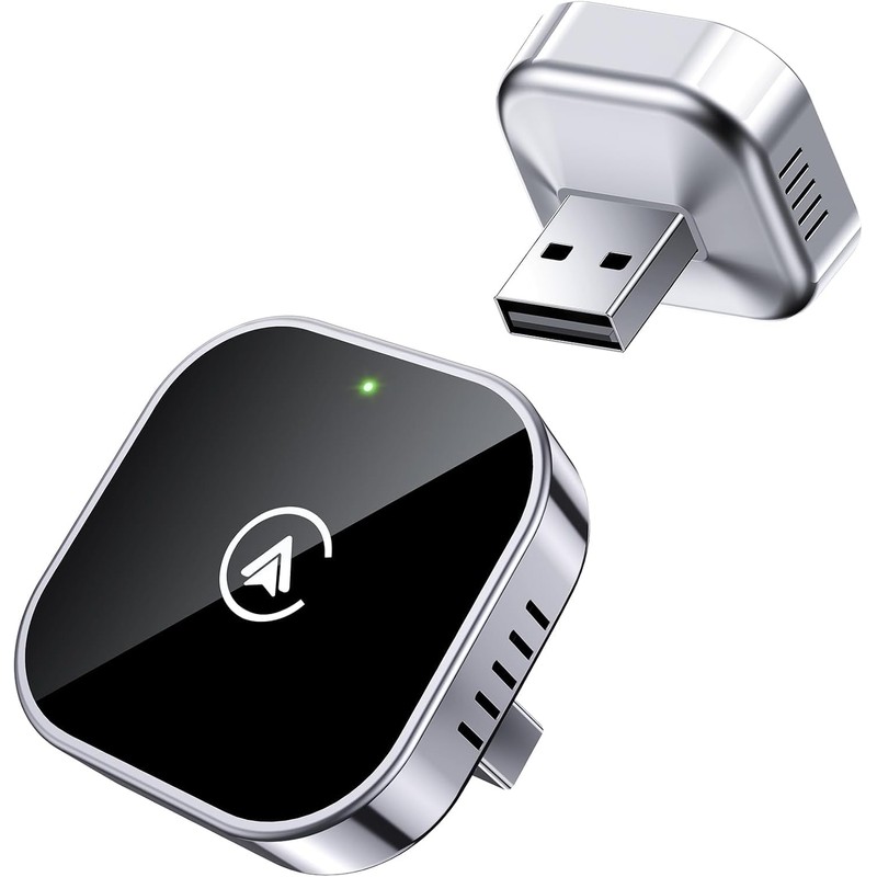 Teeran 2 in 1 Wireless CarPlay and Android Auto Adapter,