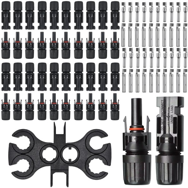 Idota 20 Pairs of Solar Plugs, Solar Panel IP67 Waterproof