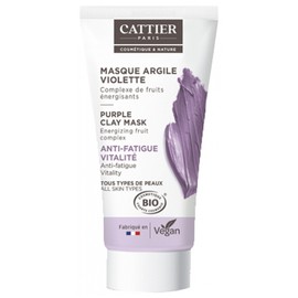 Cattier Purple Clay Mask All Skin Types Organic 30ml
