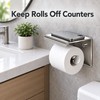 Stainless Steel No-Drill Paper Towel Holder – Wall-Mounted Kitchen Roll