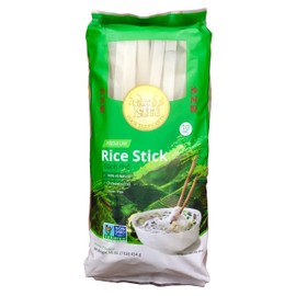 Four Elephants Premium Rice Stick Noodle Non-GMO Verified (3 Pack) (10 mm)