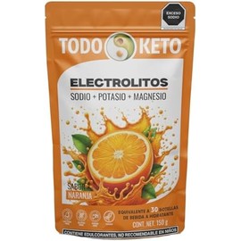 Electrolitos Keto en Polvo Sin Azúcar Sabor Naranja(150g)