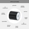 sourcing map 8Pcs 30 x 30mm M6 Thread Female Rubber
