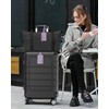 Teskyer Pack of 4 Suitcase Tags, Suitcase Tags, Air Travel,