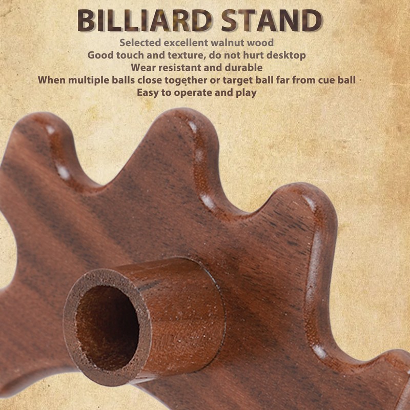 Pool Cue Bridge Head Billiards Cue Stick Accessory Wooden for