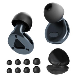 Dazhtu Ohrstöpsel zum Schlafen,Ohrstöpsel für Schlafgeräuschunterdrückung,Weich und wiederverwendbar gehörschutz ohrenstöpsel mit 8 Ohrstöpseln,Gut zum Schlafen,Reisen,Konzentration (Schwarzblau)