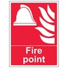 V Safety Eco-Friendly Fire Point 200 x 300 mm -