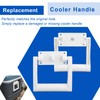 Fukaisu 2pcs 21025 Replacement Handles for Coolers, High Strength Plastic