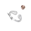 Cat Paw Ring，Cute Cat Claw Hug Ring Cat Ring Leaves