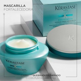 KÉRASTASE Masque Force Architecte Mascarilla | Reconstruye, Repara y Refuerza el Cabello | Con Pro-Keratina, Ceramidas y Savia de la Planta de Resurre