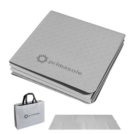Primasol Yoga Mat, Folding, 0.2 inch (6 mm), Folding Training Mat, Exercise Mat, Stretch Mat, Muscle Training Mat, Fitness, Pilates, TPE, Cool Gray