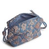 Vera Bradley Blake Crossbody, Polyester Twill, Larkspur Delphinum