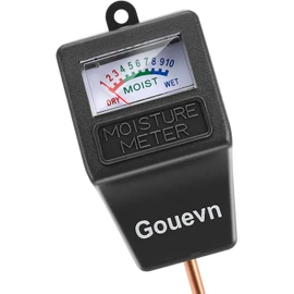 Soil Moisture Meter, Plant Moisture Meter Indoor & Outdoor, Hygrometer Moisture Sensor Soil Tester Plant Water Meter for Potted Plants Garden, No Battery Needed (Black)