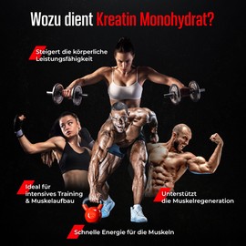 Kreatin Puder Creapure® CREATIN MONOHYDRAT - 100% Reines Creatine Monohydrate