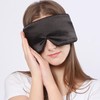 Mulberry Silk Sleep Mask for Women and Men, Adjustable Strap,