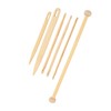 6Pcs Wood Hand Loom Stick Set Wood Weaving Crochet Needle