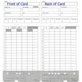 300 Time Cards for uPunch HN2000, HN2500, HN4000, HN4500 AutoAlign Calculating Time Clock and More HNTC2 UPTC2000 COMPUMATIC Compatible