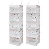 BrilliantJo 5 Shelves Hanging Closet Organizer, 2 Pack Hanging Storage