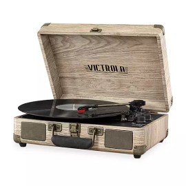 Victrola VSC-550BT-FOT  Journey Suitcase Record Player w/ Bluetooth Speakers USA