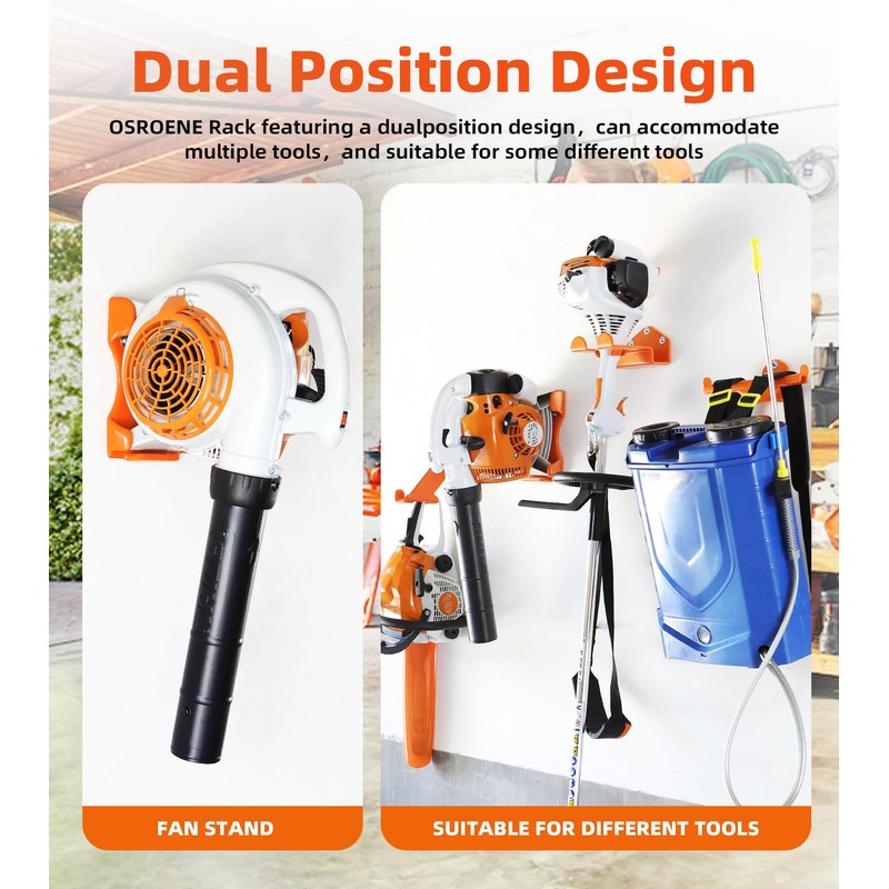 OSROENE Leaf Blower Hanger, 1 Pack Handheld Blower Rack for