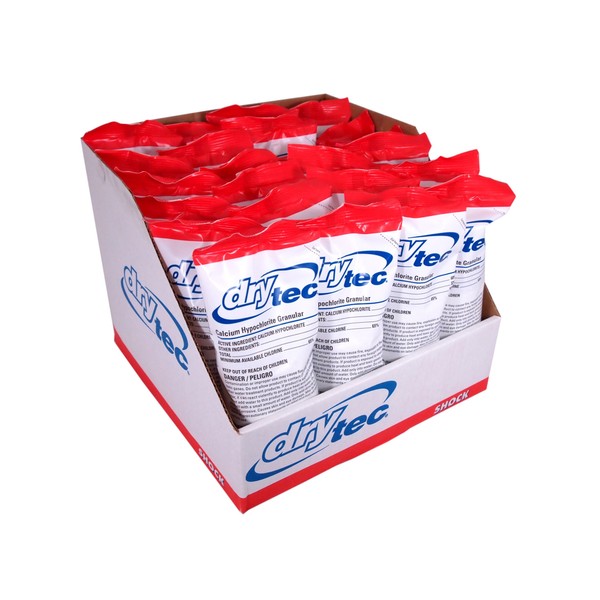 Drytec 1-1901-24 Calcium Hypochlorite Chlorine Shock Treatment for Swimming Pools,