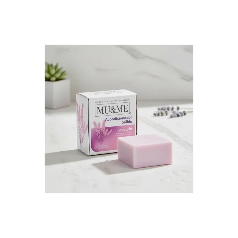 Acondicionador Solido Mu&me Lavanda 60gr