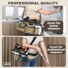 Cleaning Caddy Organizer with Handle, Shoulder & Waist Strap -