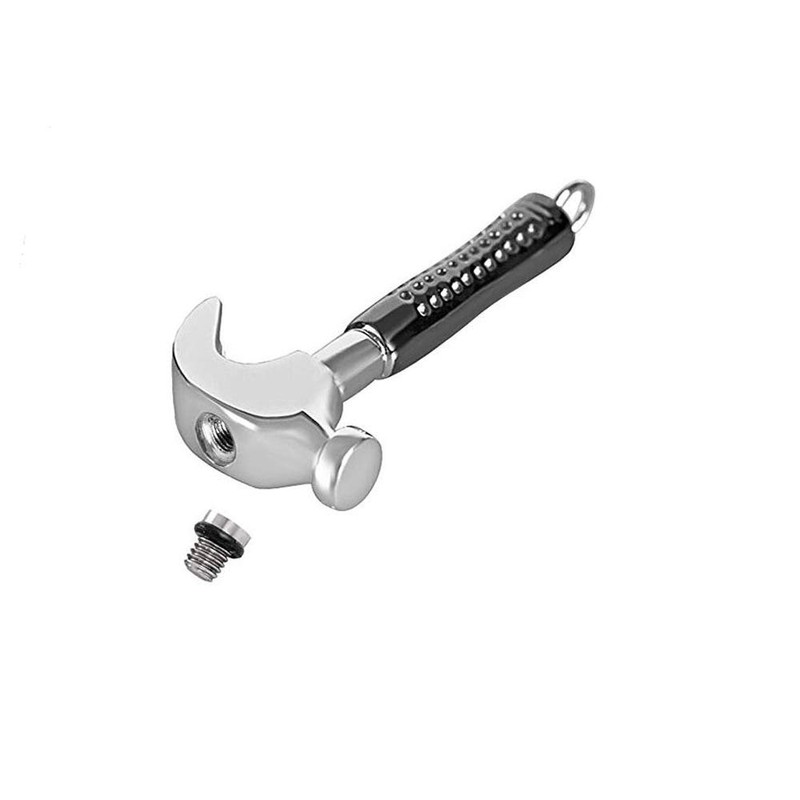 OutstandLong Hammer Urn Necklace for Ashes for Men Cremation Jewelry