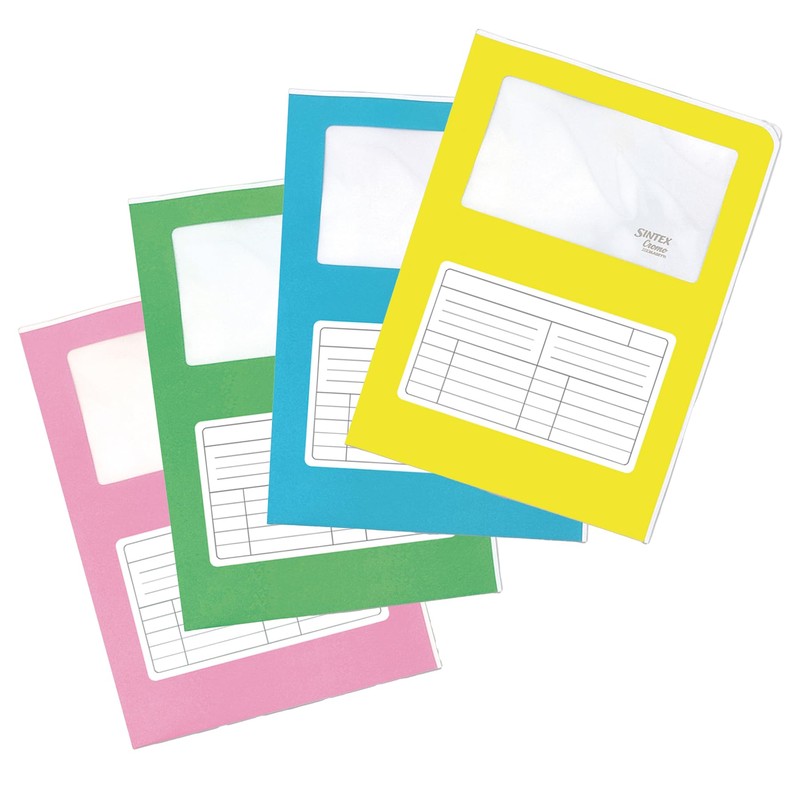 Blasetti Document Folders with Window – Sintex Chrome Yellow Document