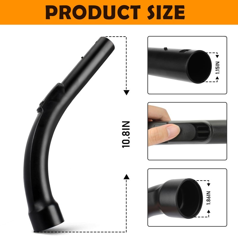 S2110 S501 S524 Replacement for Miele Vacuum Plastic Bend Handle,Replacement