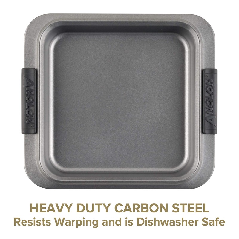 Anolon 2-Piece Steel Crisper Pan Set, Graphite