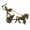 Ancient Greek Achilles Chariot Trojan Horse Bronze Solid Handmade Sculpture