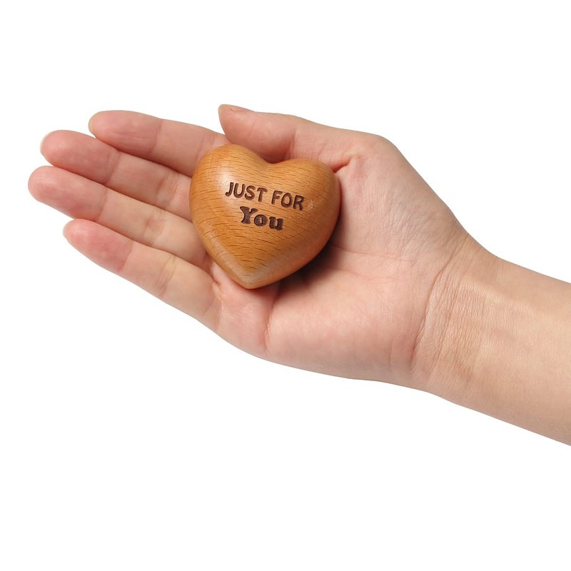 Wooden Heart Ornaments, Just For You, Tiny Hug Token, Special