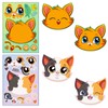 Cute Cat Face Swap Sticker Cute Cat Make-A-Face Sticker Puzzle