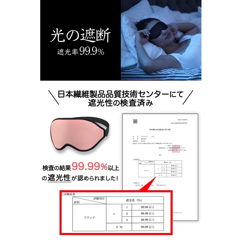 aimeve Eye Mask for Sleep, Good Sleep, Goods, Light Shading
