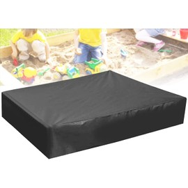 RECHCIGA 120 x 120 cm Sandpit Cover, Waterproof Sandpit Rain Cover, Tarpaulin, Dustproof Sandpit Cover, Sandpit Rain Cover, Sandpit Protective Tarpaulin with Drawstring for Sandpit