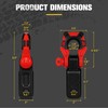 BUNKER INDUST Shackle Hitch Receiver 3/4" D Ring Shackle w/Trailer