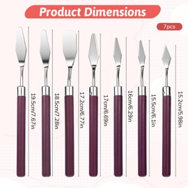 Artist Palette Knife Set - Palette Knives Stainless Steel Spatula Palette Knife for Beginners & Pros Oil Painting Supplies for Acrylic Painting Oil Colors Canvas