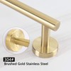 NearMoon Bathroom Towel Bar, Bath Accessories Thicken Stainless Steel Shower