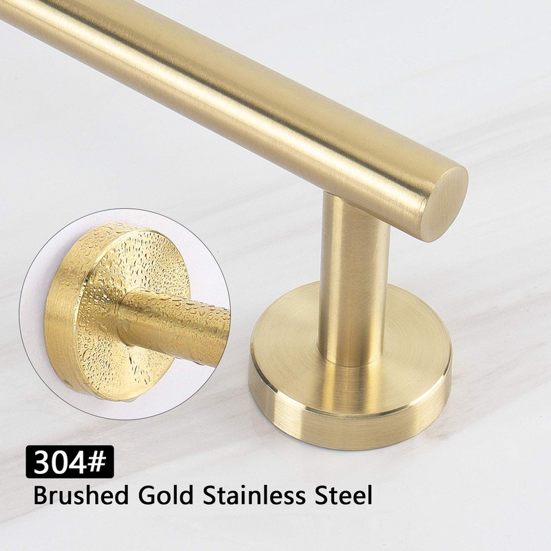 NearMoon Bathroom Towel Bar, Bath Accessories Thicken Stainless Steel Shower