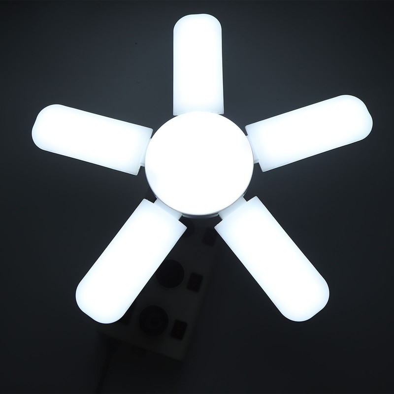 LED Garage Light Bulb 100W Garage Ceiling Lights 5 Adjustable