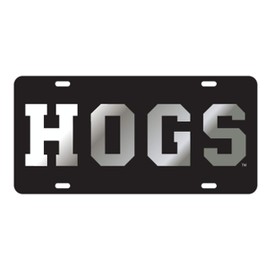 Arkansas Razorbacks Black Mirrored HOGS Tag