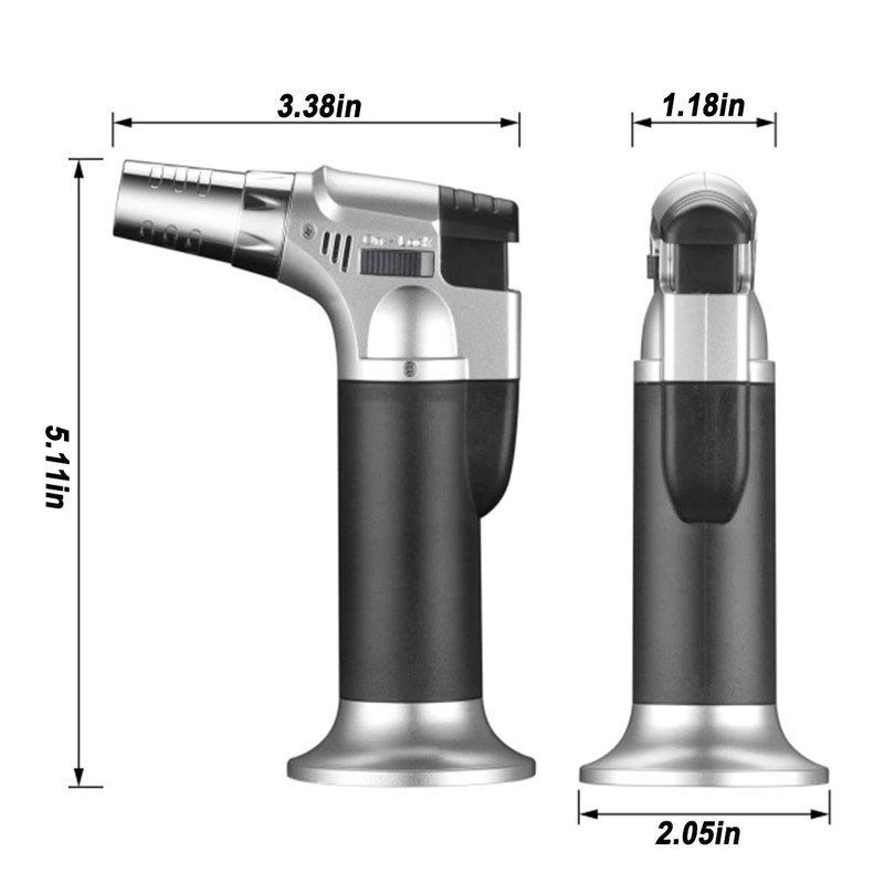 2 Pack Butane Torch Blow Torch, Refillable Torch Lighter, Kitchen