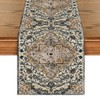 Artoid Mode Boho Bohemia Style Dark Blue Table Runner, Rustic