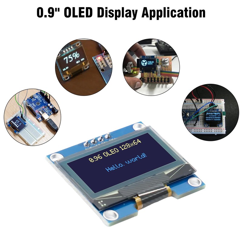 0.96 Inch OLED Display Module RUIZHI 3 Pieces 0.96 Inch