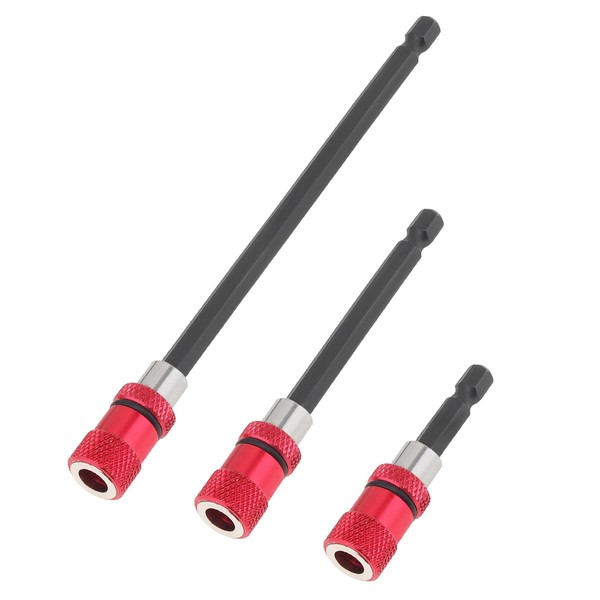 ChgImposs 3pcs/Set Retractable Adjustment Magnetic Screwdriver Bit Holder Adapter Quick