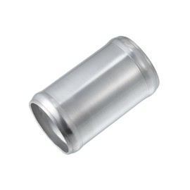 Partuto Car Adapter Joiner Pipe Universal 45mm 1.77" OD 76mm 2.99" Length Connector Tubing Adapter Aluminum Alloy Silver Tone Replacement