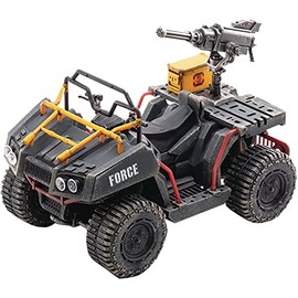 JOYTOY 1/18 Action Figures Wildcat ATV Vehicle Model Car Toy Matching (Grey ATV) Collectio Model Birthday Gift