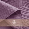 Exclusivo Mezcla Queen Quilt Bedding Set, Lightweight Dusty Lavender Quilts